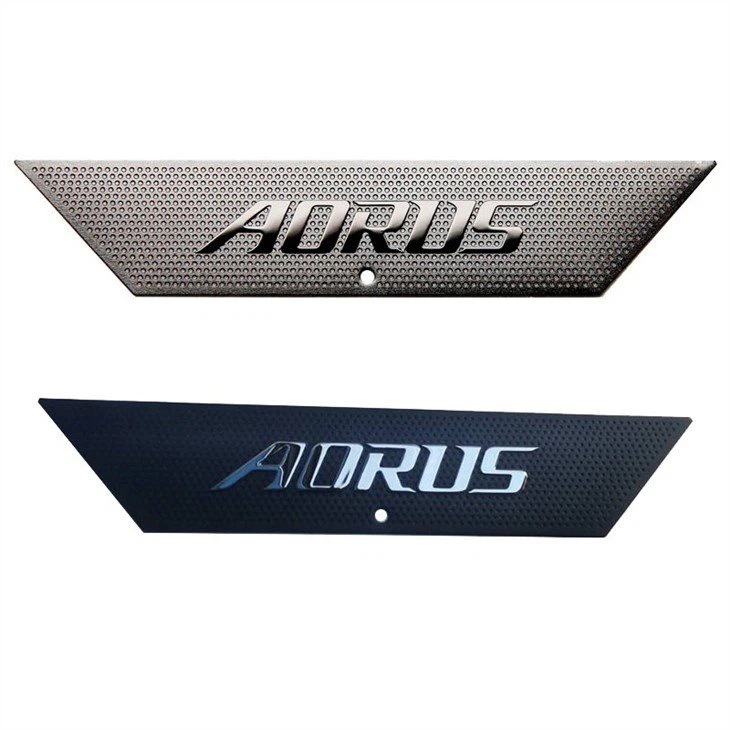 2 electroform embossed metal sticker